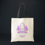 Missouri Wedding Welcome Bag, State Love Tote Bag<br><div class="desc">Welcome your guests to Missouri with this custom wedding tote bag. Whether you're celebrating in St. Louis, Kansas City, Columbia, Springfield, or the Ozarks, this bag is a thoughtful way to thank friends and family for joining your special weekend. Personalise it with your names and wedding date to make it...</div>