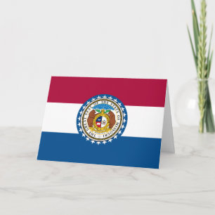 Missourian Flag & Emblem, Flag of Missouri Card