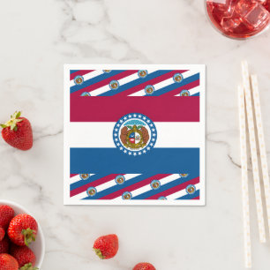 Missourian Flag, Flag of Missouri Napkin