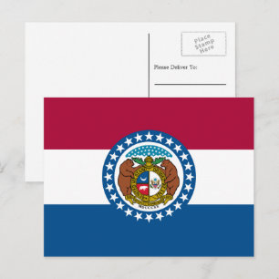 Missourian Flag, Flag of Missouri Postcard