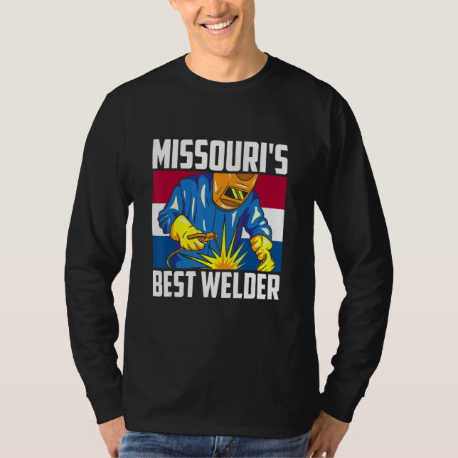 Missouri's Best Welder Ironworker Ironsmith Missou T-Shirt (Front)