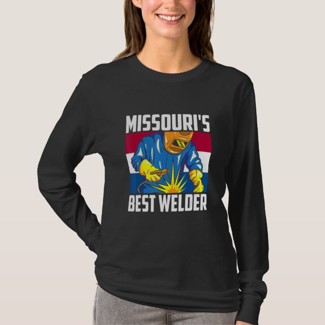 Missouri's Best Welder Ironworker Ironsmith Missou T-Shirt (Front)