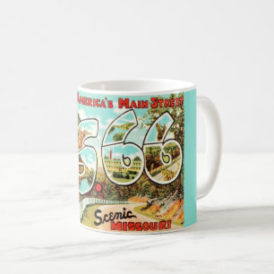 Missouri's Route 66 Postcard Coffee Mug