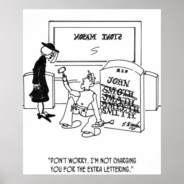 Misspelled Tombstone Poster (Front)