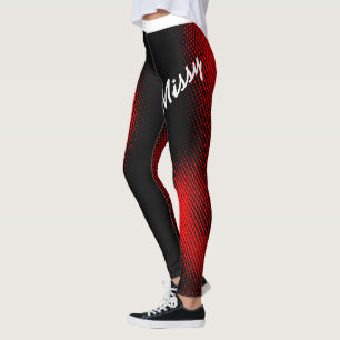 Missy in Large Text with Dot Pattern on Your Colou Leggings