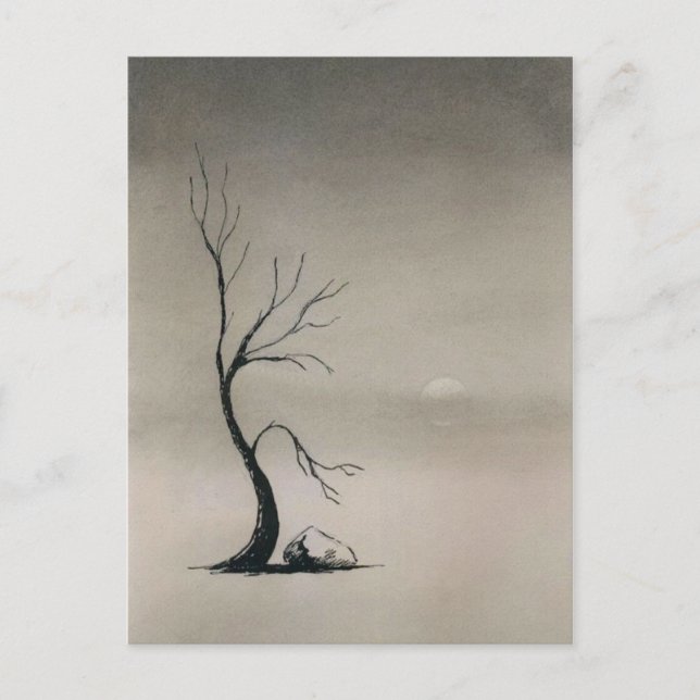 mist covered fields postcard (Front)