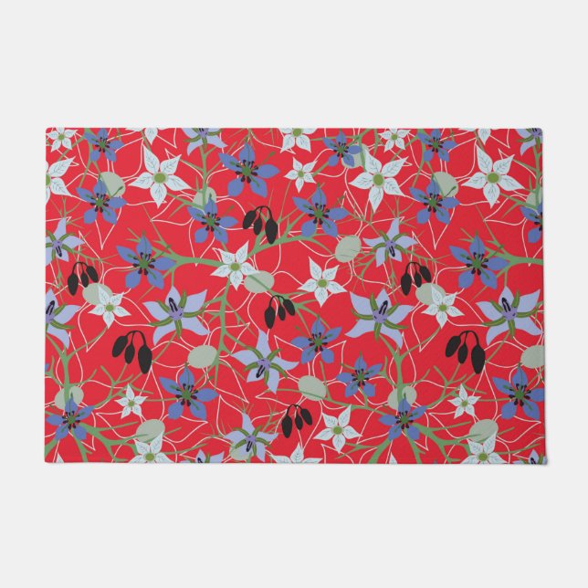 Mist Flowers Doormat (Front)