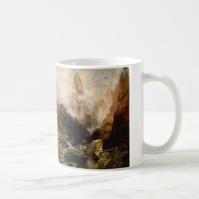 Mist in Kanab Canyon, Utah by Thomas Moran Coffee Mug (Right)