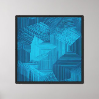 MIST Layering Frame - Temporal Grids Canvas Print