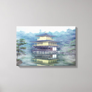 Mist on the Golden Pavilion Canvas Print