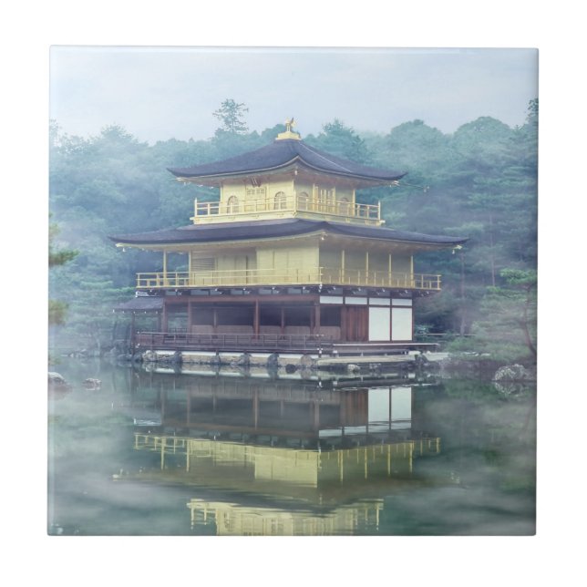 Mist on the Golden Pavilion - Kyoto Tile (Front)