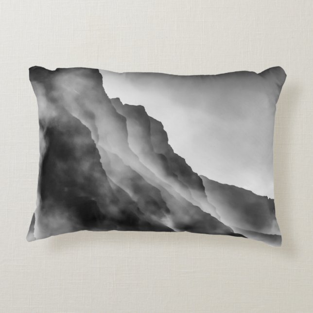 Mist on the rocks decorative cushion (Back)