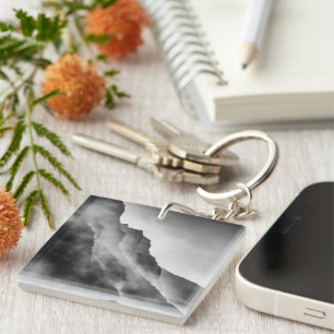 Mist on the rocks key ring