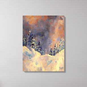 Mist on the Snow Peak 2009 Canvas Print