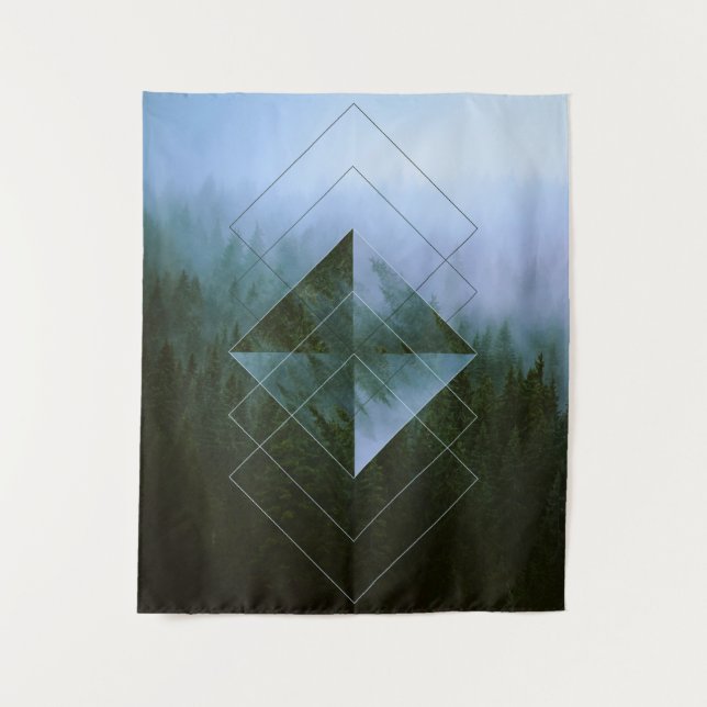 Mist Over The Dolomites Medium Tapestry (Front)