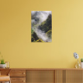 Mist rising from mountainside after spring rain, canvas print (Insitu(LivingRoom))