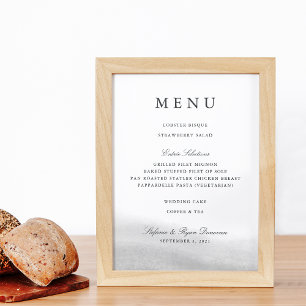 Mist   Wedding Menu Sign