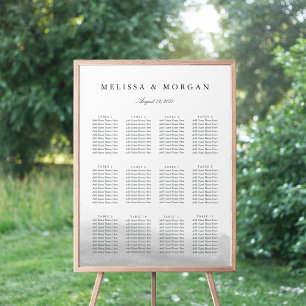 Mist Wedding Seating Chart