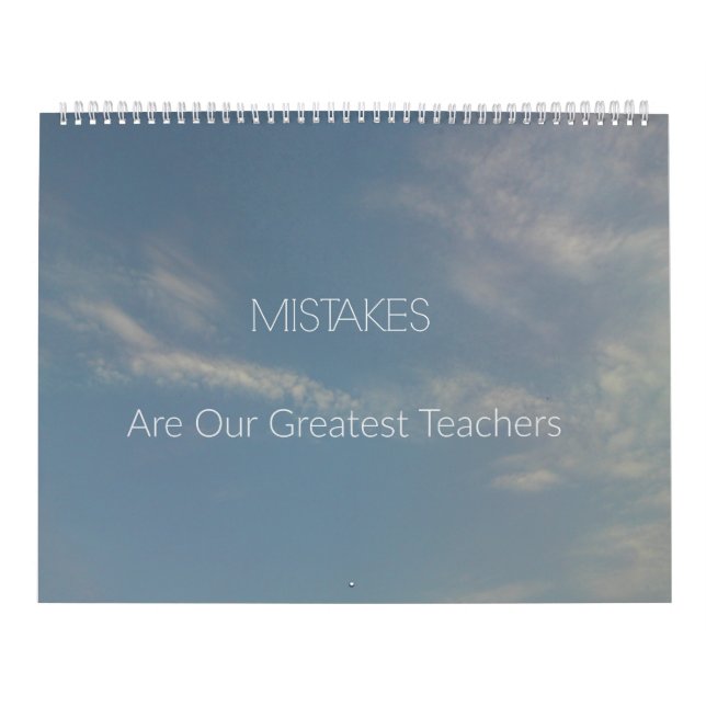 Mistakes are Greatest Teachers 2018 Inspirational Calendar (Cover)