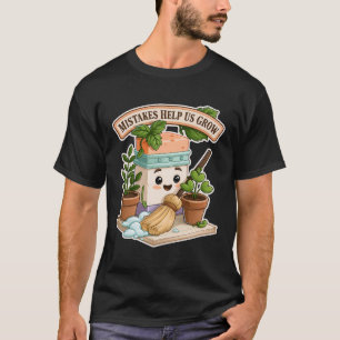 Mistakes Help Us Grow Cute Eraser Motivation T-Shirt