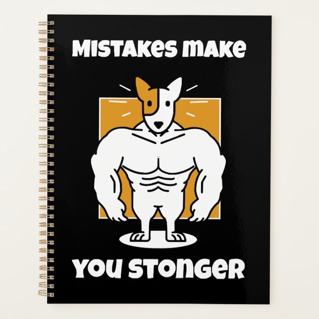 Mistakes make you stronger planner (Front)