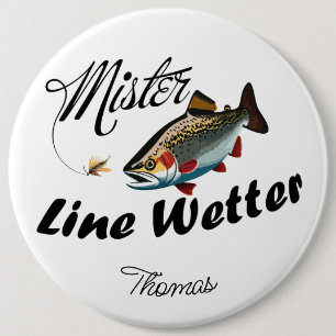 Mister Castaway Rainbow Trout 6 Cm Round Badge