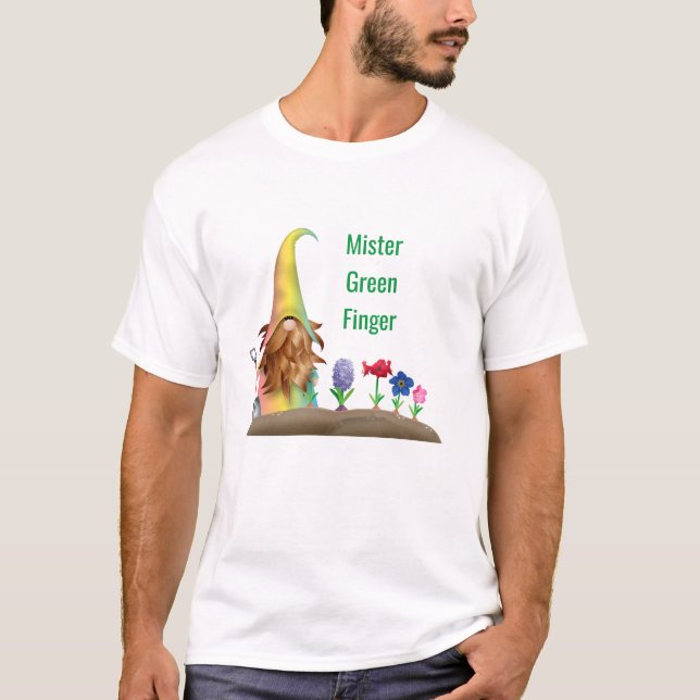 "Mister Green Finger" Men's Gardening T-Shirt (Front)