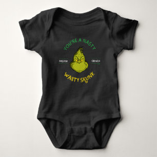 Mister Grinch You're a Nasty Wasty Skunk Baby Bodysuit