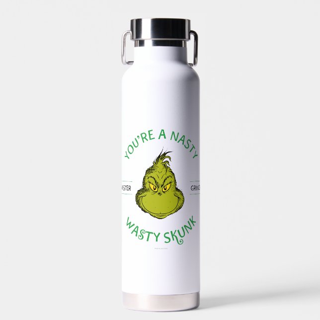 Mister Grinch | You're a Nasty Wasty Skunk Water Bottle (Front)