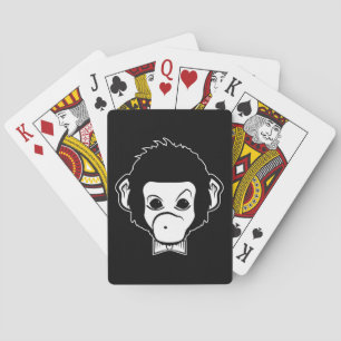 mister monkey playing cards