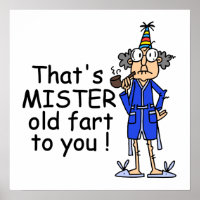 Mister Old Fart Birthday Humor