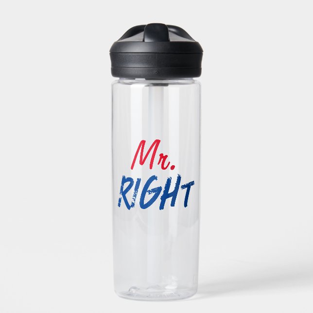 Mister Right Water Bottle (Front)