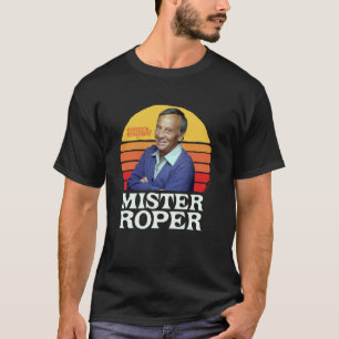 Mister Roper Funny Stanley Roper 80's Sunset Three T-Shirt