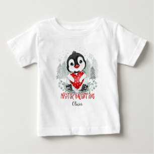 Mister Valentine baby boy personalised Baby T-Shirt