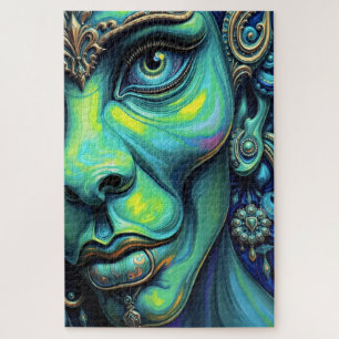 Mistical Portrait: Fusion of Art and Fantasy Jigsaw Puzzle