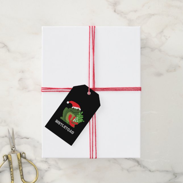 Mistle'toad Christmas Gift Tags (With Twine)