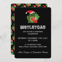 Mistle'toad Christmas Party Invitation