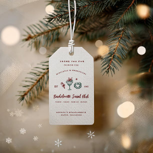 Mistletoe and Margaritas   Christmas Bachelorette Gift Tags