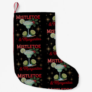 Mistletoe And Margaritas Christmas Holiday Party Small Christmas Stocking