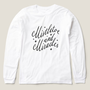 Mistletoe and Miracles Holiday T-Shirt Tri-Blend Shirt