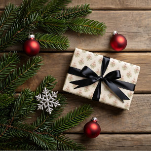 Mistletoe, Christmas cookies Wrapping Paper Sheet