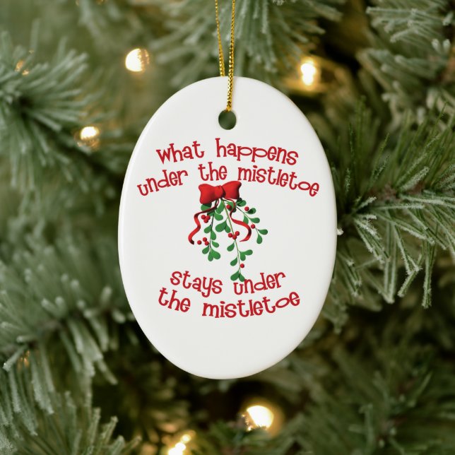 Mistletoe Christmas Ornament (Tree)
