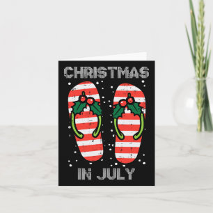 Mistletoe Flip Flops Christmas In Jully Summer Xma Card