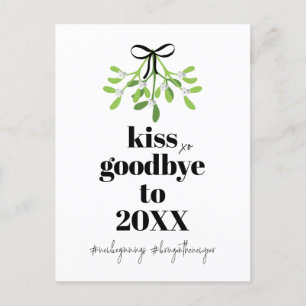Mistletoe Kiss Goodbye Do-Over Funny  Holiday Post