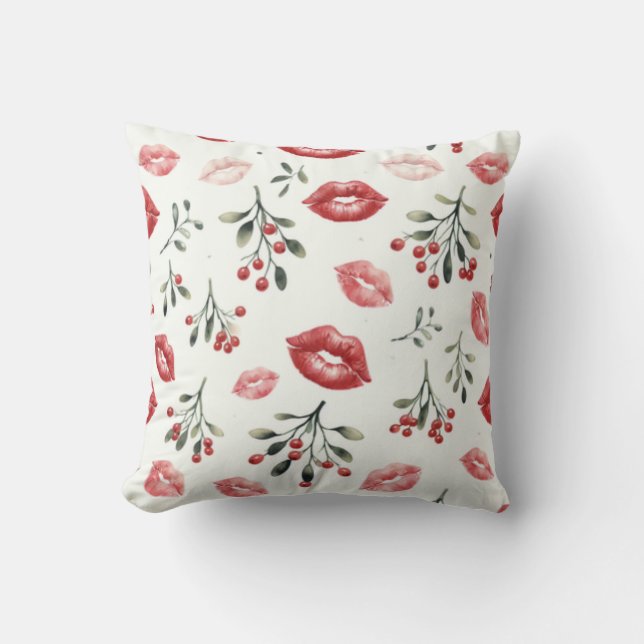 Mistletoe Kisses  Cushion (Front)