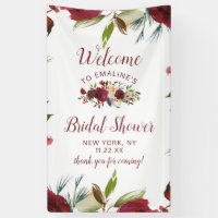 Mistletoe Manor Winter Bridal Shower Welcome