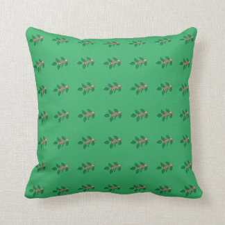 mistletoe mint green design by Alyvia Christmas Cushion
