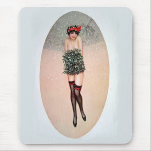 Mistletoe Miss Mouse Pad