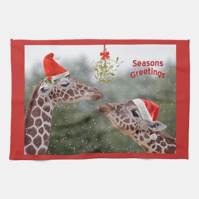 Mistletoe Moments Kitchen Towel (Horizontal)