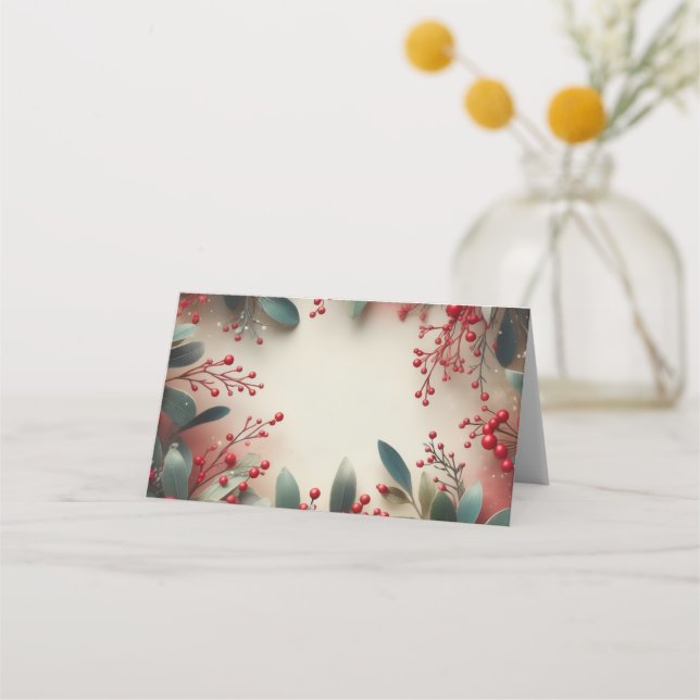 Mistletoe Place Card (Front)